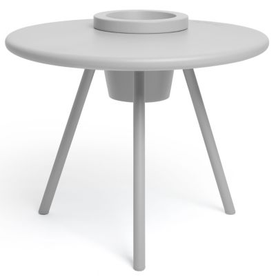 Fatboy Bakkes Side Table with Planter - Color: Grey - BKK-LTGRY