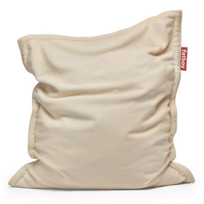 Fatboy Original Slim Teddy Bean Bag Chair - Color: White - SLM-TDY-OFWT