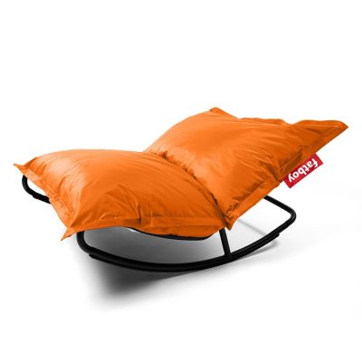 Fatboy® Original Bean Bag Chair + Rock n Roll Rocker Bundle - Color: Oran