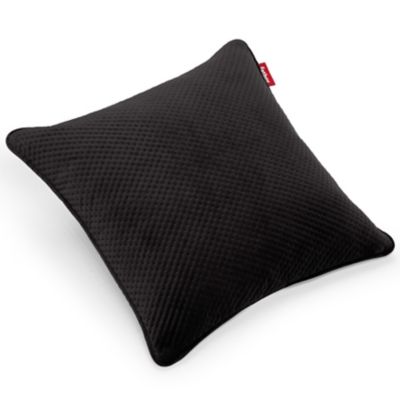 Fatboy Square Recycled Royal Velvet Pillow - Color: Black - SQU-RYVL-CAV