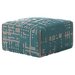 Abstract Square Pouf