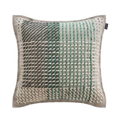 Gan Rugs Canevas Geo Pillow - Color: Green - 141516