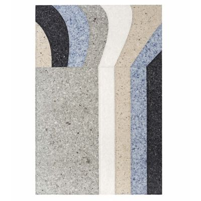 Gan Rugs Nuances Curve Area Rug - Color: Grey - 141971