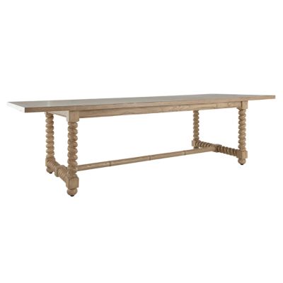 Gabby Ferdinand Dining Table in Brown, Size: 84"