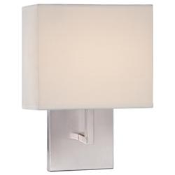 Fabric LED Wall Sconce (Brushed Nickel) - OPEN BOX RETURN