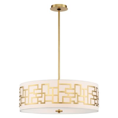 George Kovacs Alecias Necklace Drum Pendant Light - Color: Gold - Size: 4 