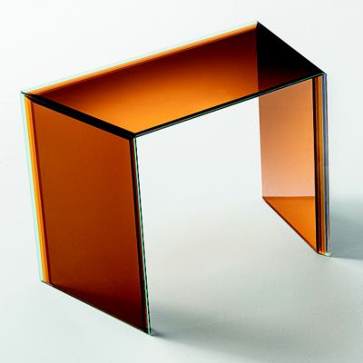 Glas Italia Bisel Low Table - Color: Amber - BIS02O