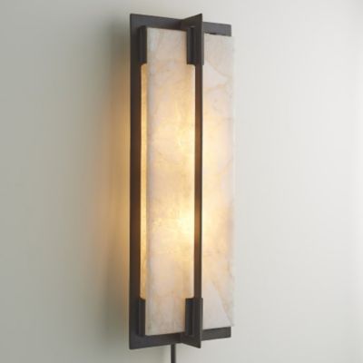 Global Views Quartz Wall Sconce - Color: Brown - Size: 2 light - 7.90824-HW