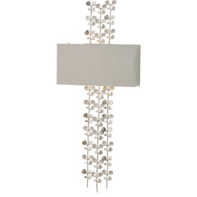 Global Views Bauhinia Wall Sconce - Color: Silver - Size: 2 light - 9.92703