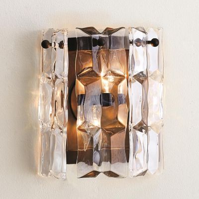 Global Views Prism Wall Sconce - Color: Clear - 7.91183-HW