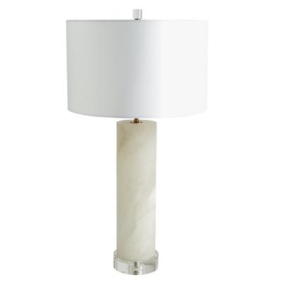 Alabaster Cylinder Table Lamp
