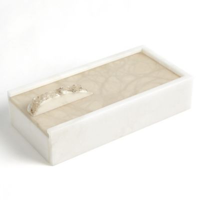 GLV2441968 Global Views Alabaster Box with Rock Rinial - Colo sku GLV2441968