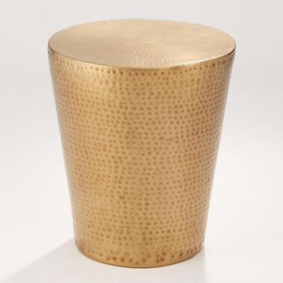 GLV2441984 Global Views Izmir Hammered Side Table - Color: Br sku GLV2441984