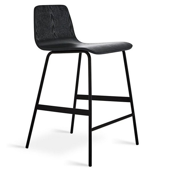 Gus Modern Lecture Stool - Color: Black - Size: Counter - ECOTLECT-ab