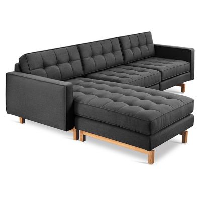 GMD1879050 Gus Modern Jane 2 Bi-Sectional Sofa - Color: Black sku GMD1879050