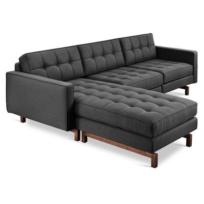 GMD1879051 Gus Modern Jane 2 Bi-Sectional Sofa - Color: Black sku GMD1879051