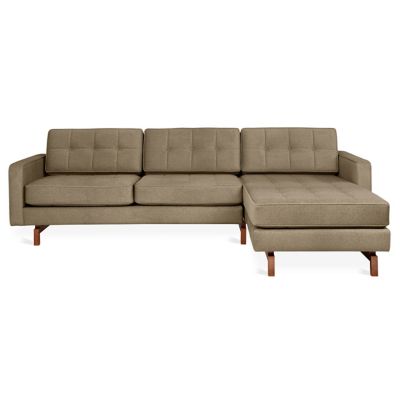 Gus Modern Jane 2 Bi-Sectional Sofa in Brown