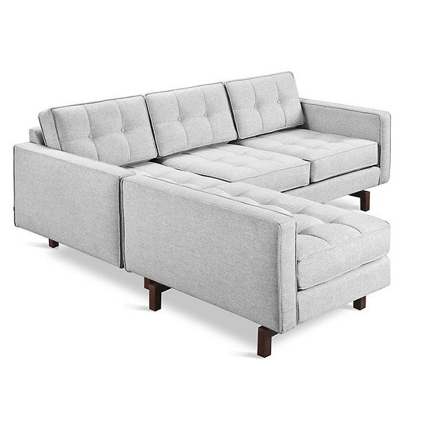 Gus Modern Jane 2 Loft Bi-Sectional Sofa - Color: Grey - KSSCJAL2-BAYSIL-WN