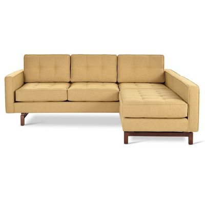 Gus Modern Jane 2 Loft Bi-Sectional Sofa - Color: Beige - KSSCJAL2-STOCAM-W