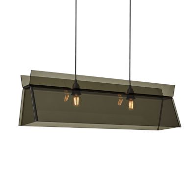 Gus Modern Lido Linear Chandelier - Color: Grey - Size: 2 light - ACLTLIDO-