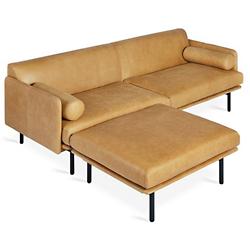 Foundry Leather Bi Sectional Sofa