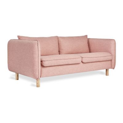 Gus Modern Rialto Sofa Bed with Full Foam Mattress - Color: Pink - KSSBRIAL