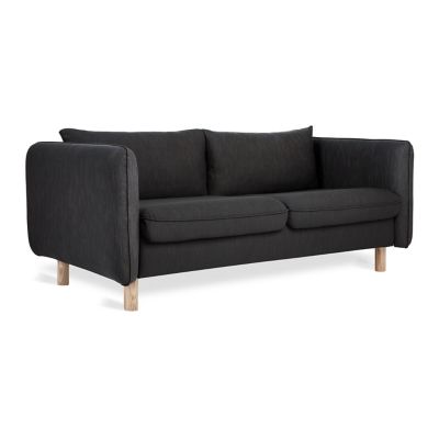 Gus Modern Rialto Sofa Bed with Full Foam Mattress - Color: Black - KSSBRIA