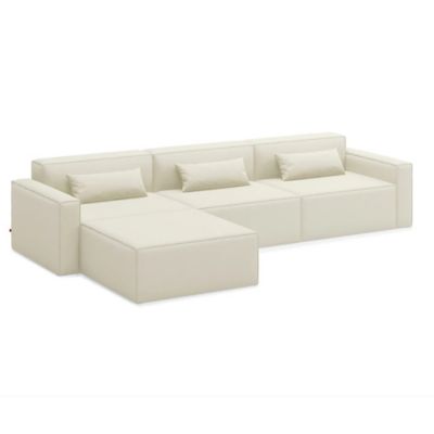 Gus Modern Mix Modular 4 Piece Sectional in Cream