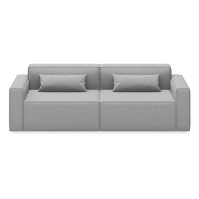 Gus Modern Mix Modular 2 Piece Sofa - Color: Grey - KSMOMX2S-PARSTO