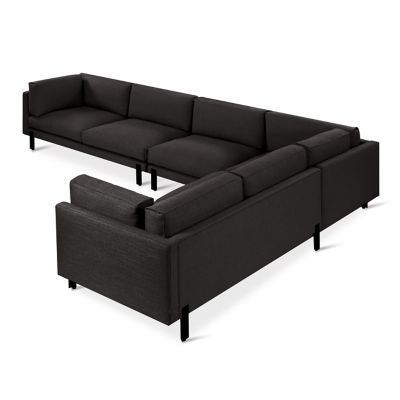 Gus Modern Silverlake Sectional XL - Right-Facing - Color: Black - KSSSXLRF