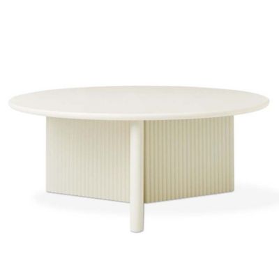 Gus Modern Odeon Coffee Table - Color: White - ECCTODER-pearlx