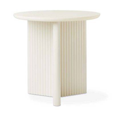 Gus Modern Odeon End Table - Color: White - ECETODER-pearlx