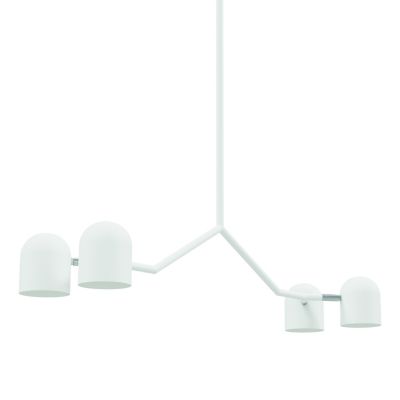 Gus Modern Tandem Linear Chandelier - Color: White - Size: 4 light - ECPLTA