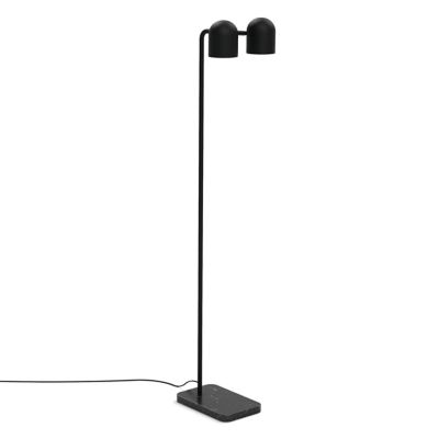 Gus Modern Tandem Floor Lamp - Color: Black - Size: 2 light - ECFLTAND-BP-N