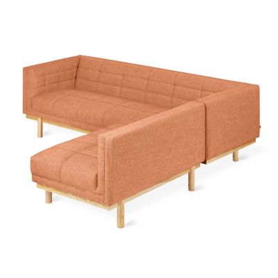 Gus Modern Mulholland Bi-Sectional Sofa - Color: Orange - KSSCMULH-CALSED-A