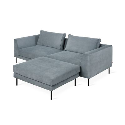 Gus Modern Renfrew Loft Bi-Sectional Sofa - Color: Blue - KSSCRELO-MERSKY