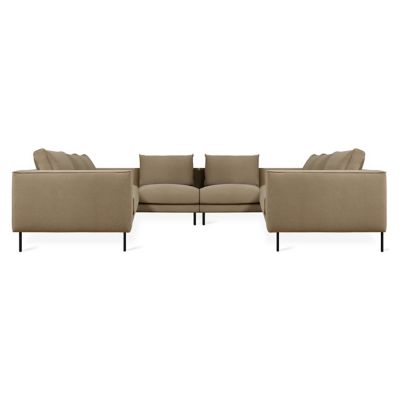 Gus Modern Renfrew U Shaped Sectional Sofa - Color: Brown - KSRESUSH-MERMOC