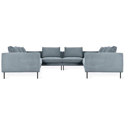 Gus Modern Renfrew U Shaped Sectional Sofa - Color: Blue - KSRESUSH-MERSKY