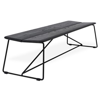 Gus Modern Aero Bench - Color: Black - ECBNAERO-BP-AB