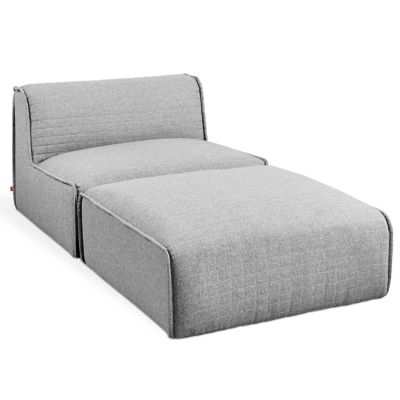 Gus Modern Nexus Modular 2 Piece Chaise - Color: Grey - KSMON2CH-PARSTO