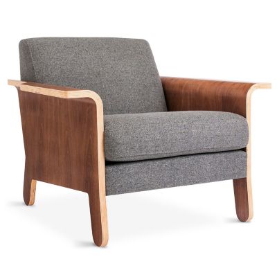 Gus Modern Lodge Chair - Color: Grey - ECCHLODG-andpew