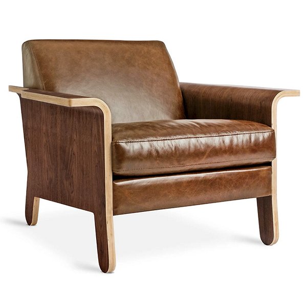 Gus Modern Lodge Chair - Color: Brown - ECCHLODG-sadbro
