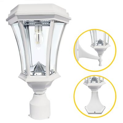 GMS2467491 Gama Sonic Victorian Solar LED Wall Sconce / Pier  sku GMS2467491
