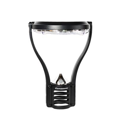 Gama Sonic Modern Solar LED Post Light - Color: Black - Size: 1 light - 132