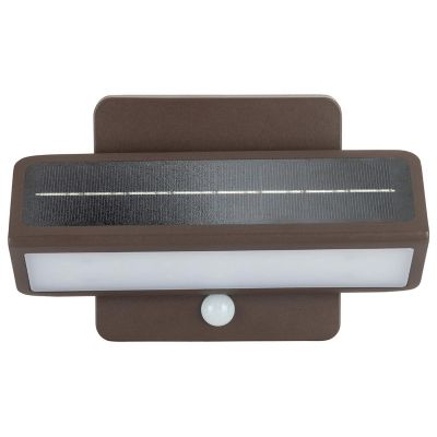 Gama Sonic Architectural Solar LED Outdoor Wall Sconce - Color: Bronze - Si