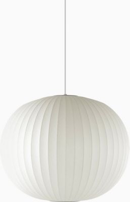 Herman Miller Nelson Ball Bubble Pendant Light - Color: White - Size: Mediu