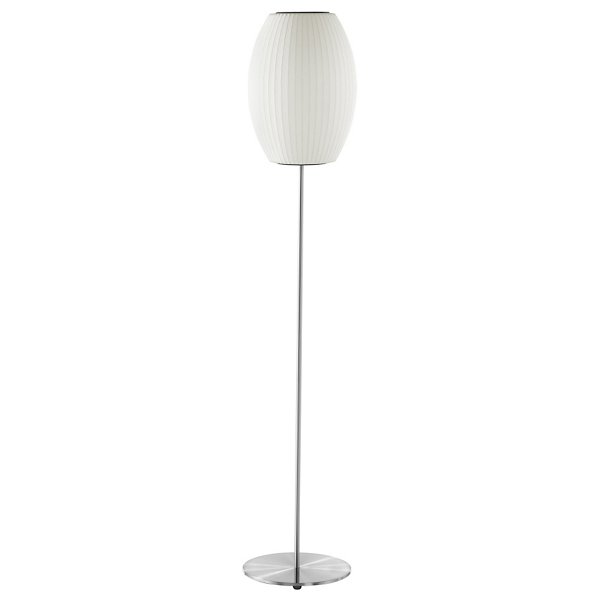Herman Miller Nelson Cigar Lotus Floor Lamp - Color: Silver - Size: Small -