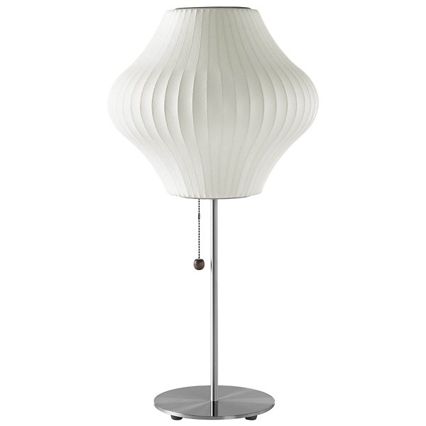 Herman Miller Nelson Pear Lotus Table Lamp - Color: Silver - H770LTSBNS - H