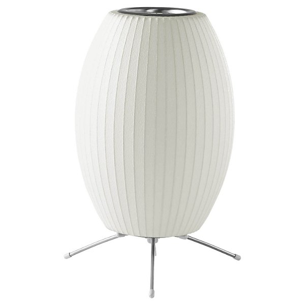 Herman Miller Nelson Cigar Tripod Lamp - Color: White - Size: Small - H762T