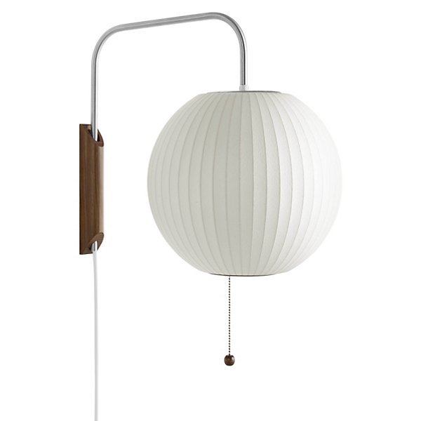 Herman Miller Nelson Ball Bubble Wall Sconce - Color: White - H761SCWALBNS 